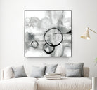 Full Circle II grey by Chris Paschke on GIANT ART - white abstract