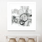 Full Circle II grey by Chris Paschke on GIANT ART - white abstract