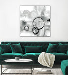 Full Circle II grey by Chris Paschke on GIANT ART - white abstract