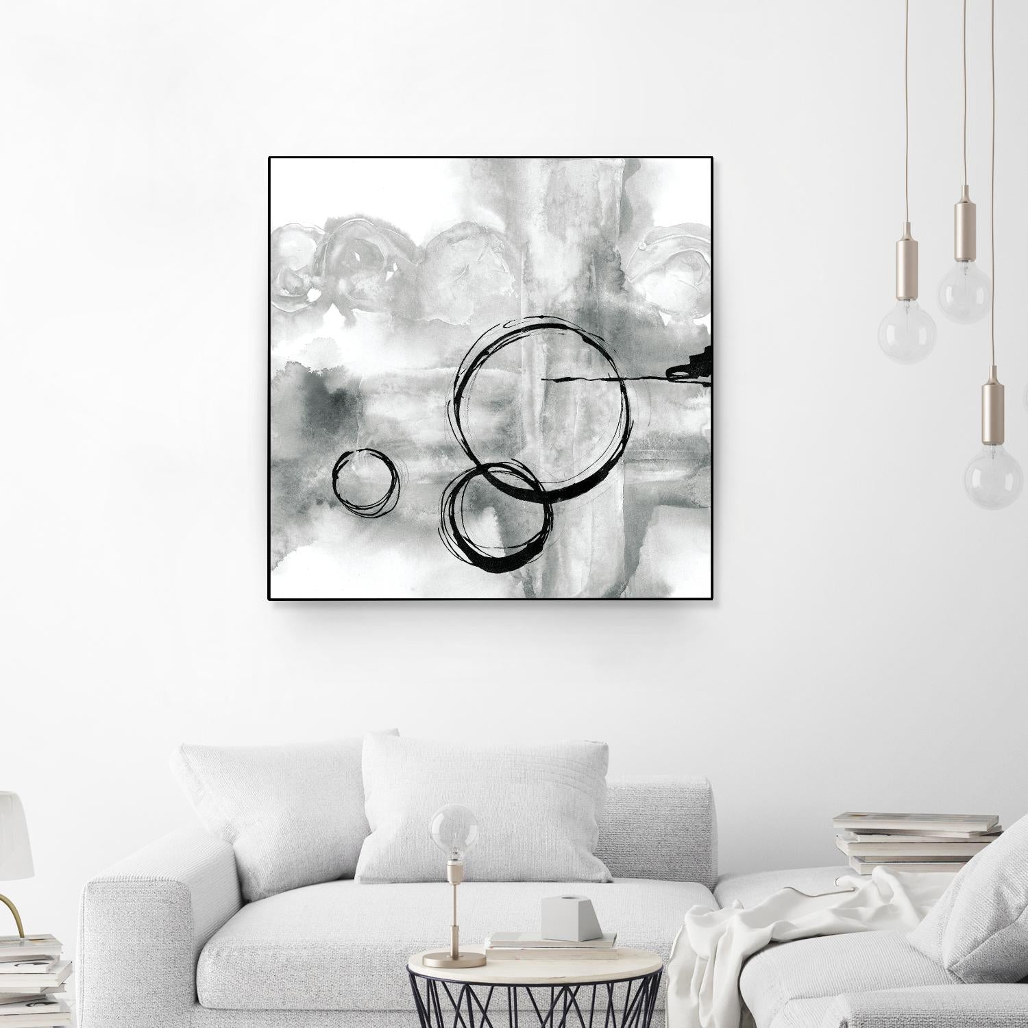 Full Circle II grey by Chris Paschke on GIANT ART - white abstract