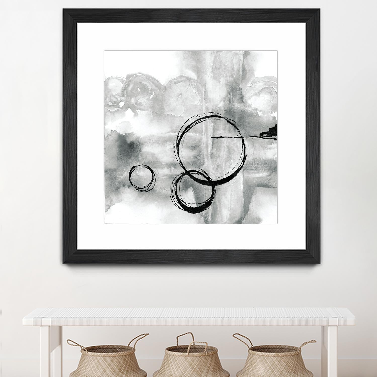 Full Circle II grey by Chris Paschke on GIANT ART - white abstract