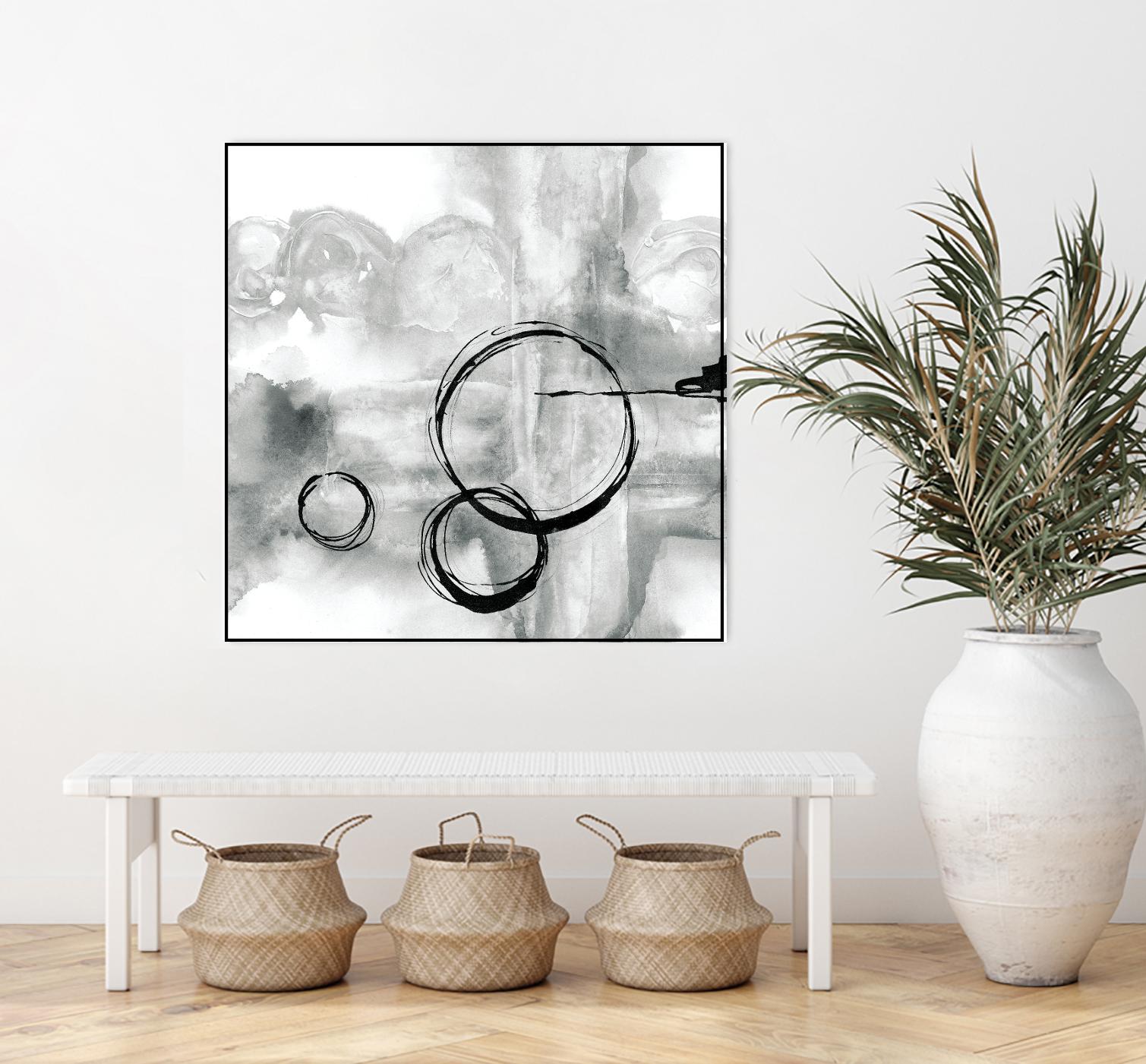 Full Circle II grey by Chris Paschke on GIANT ART - white abstract