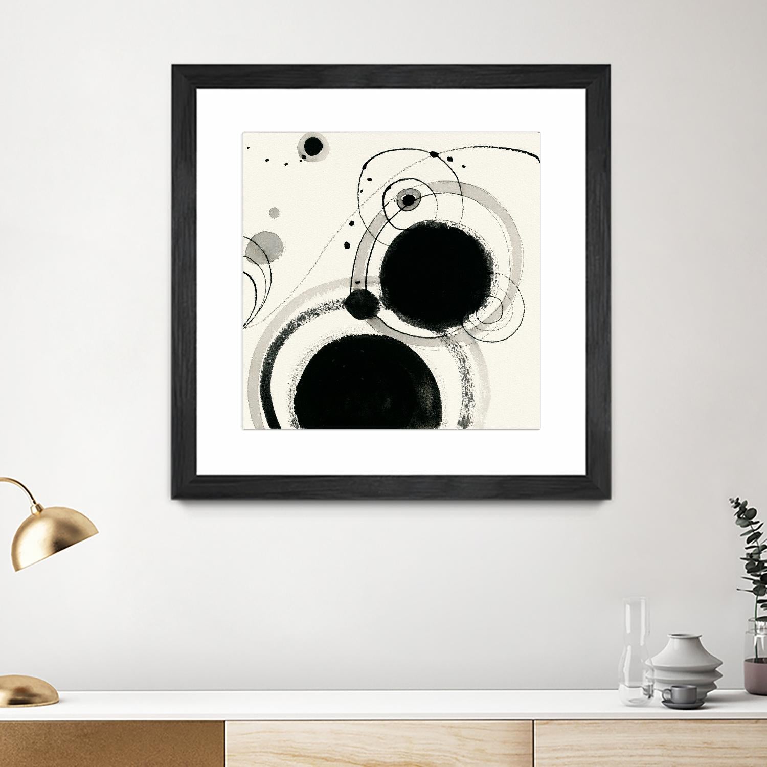 Planetary III by Shirley Novak on GIANT ART - beige abstract