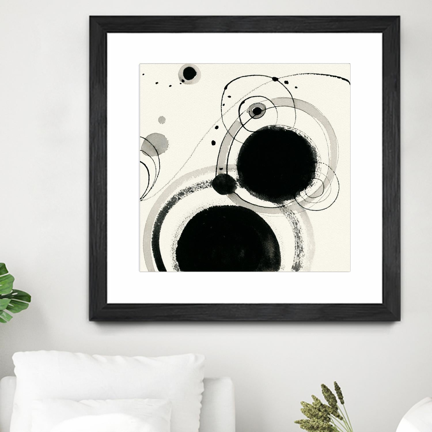 Planetary III by Shirley Novak on GIANT ART - beige abstract