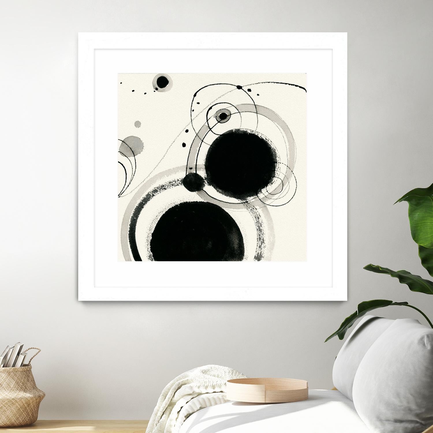 Planetary III by Shirley Novak on GIANT ART - beige abstract