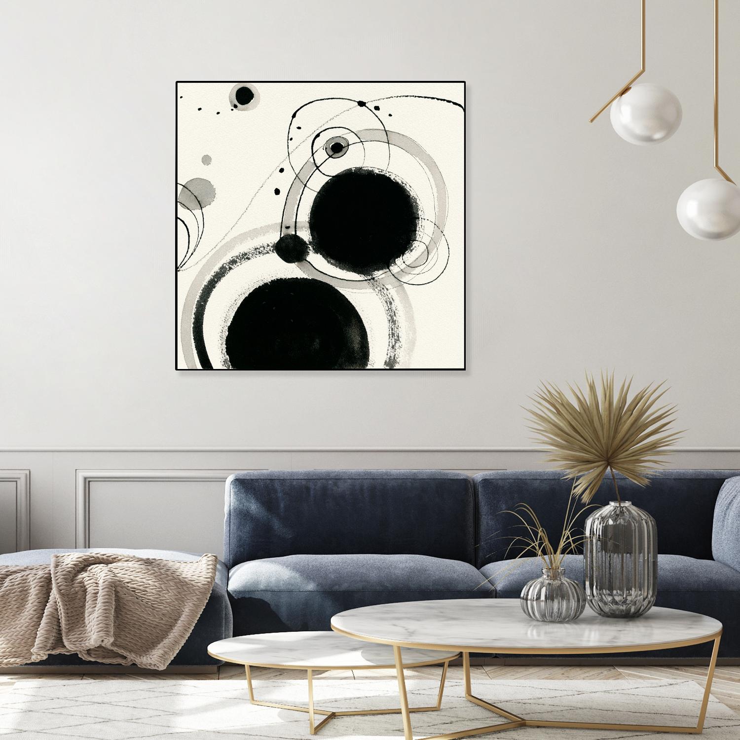 Planetary III by Shirley Novak on GIANT ART - beige abstract