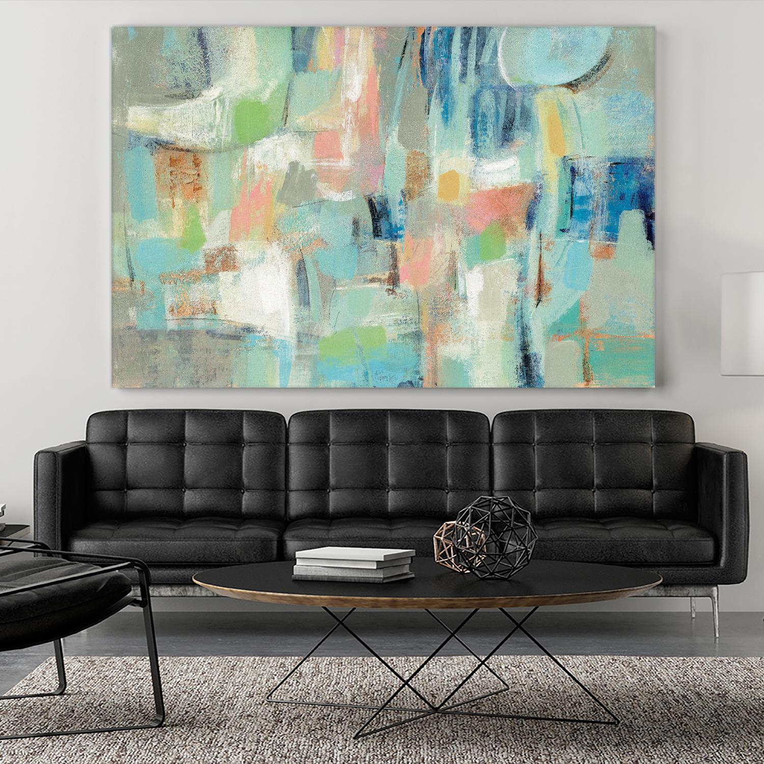 Morning Breeze by Silvia Vassileva on GIANT ART - pink abstract