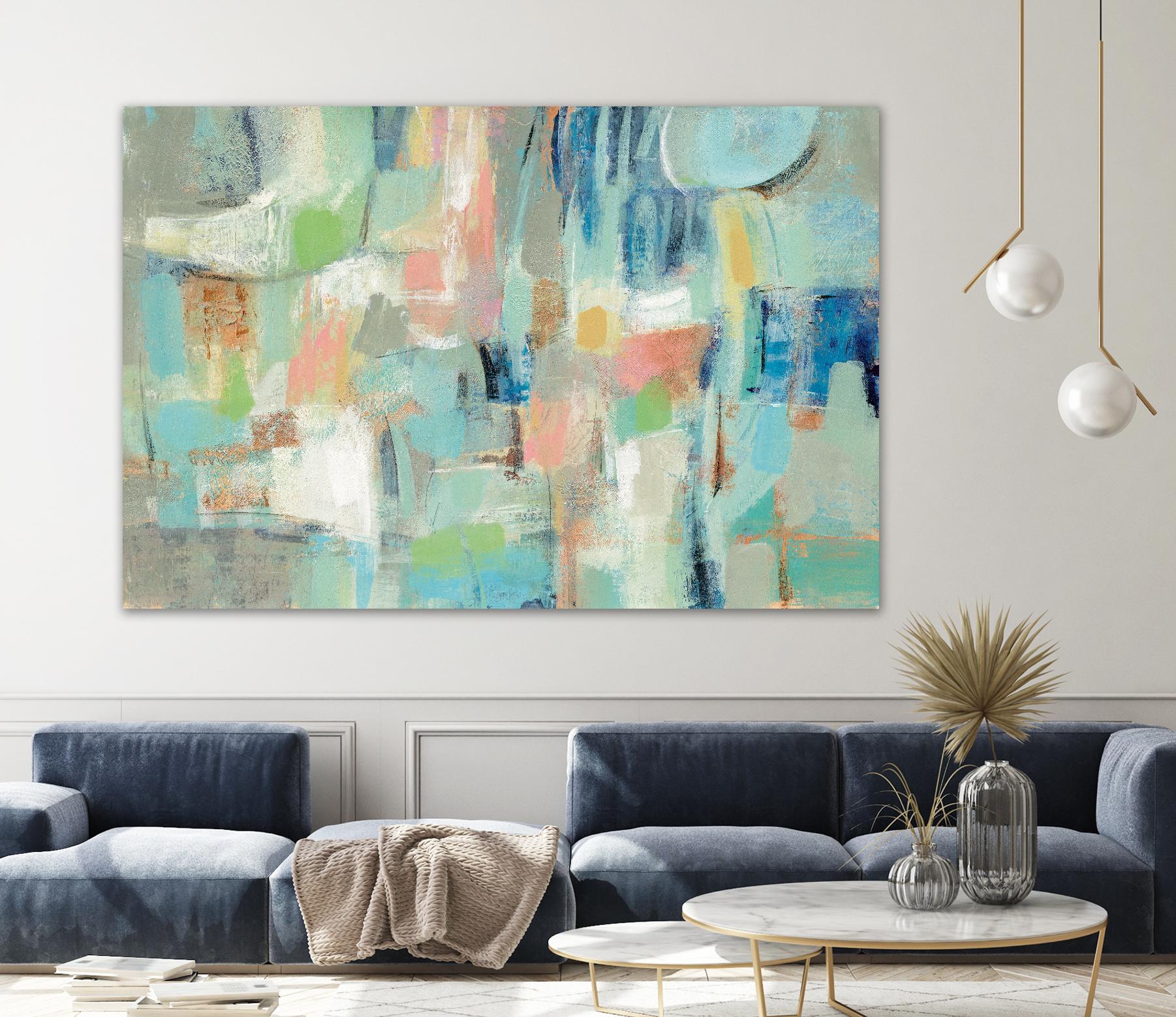 Morning Breeze by Silvia Vassileva on GIANT ART - pink abstract