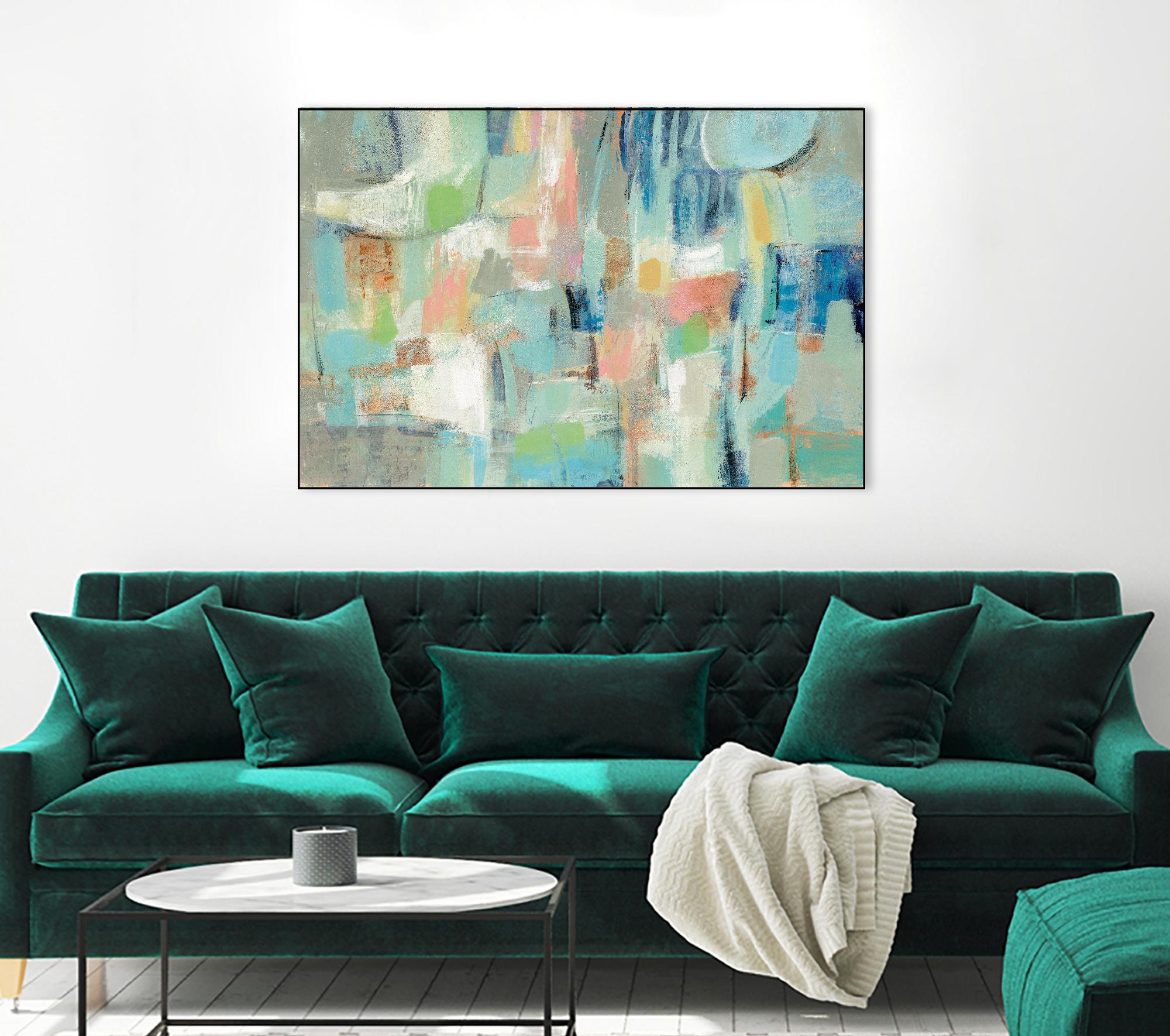 Morning Breeze by Silvia Vassileva on GIANT ART - pink abstract