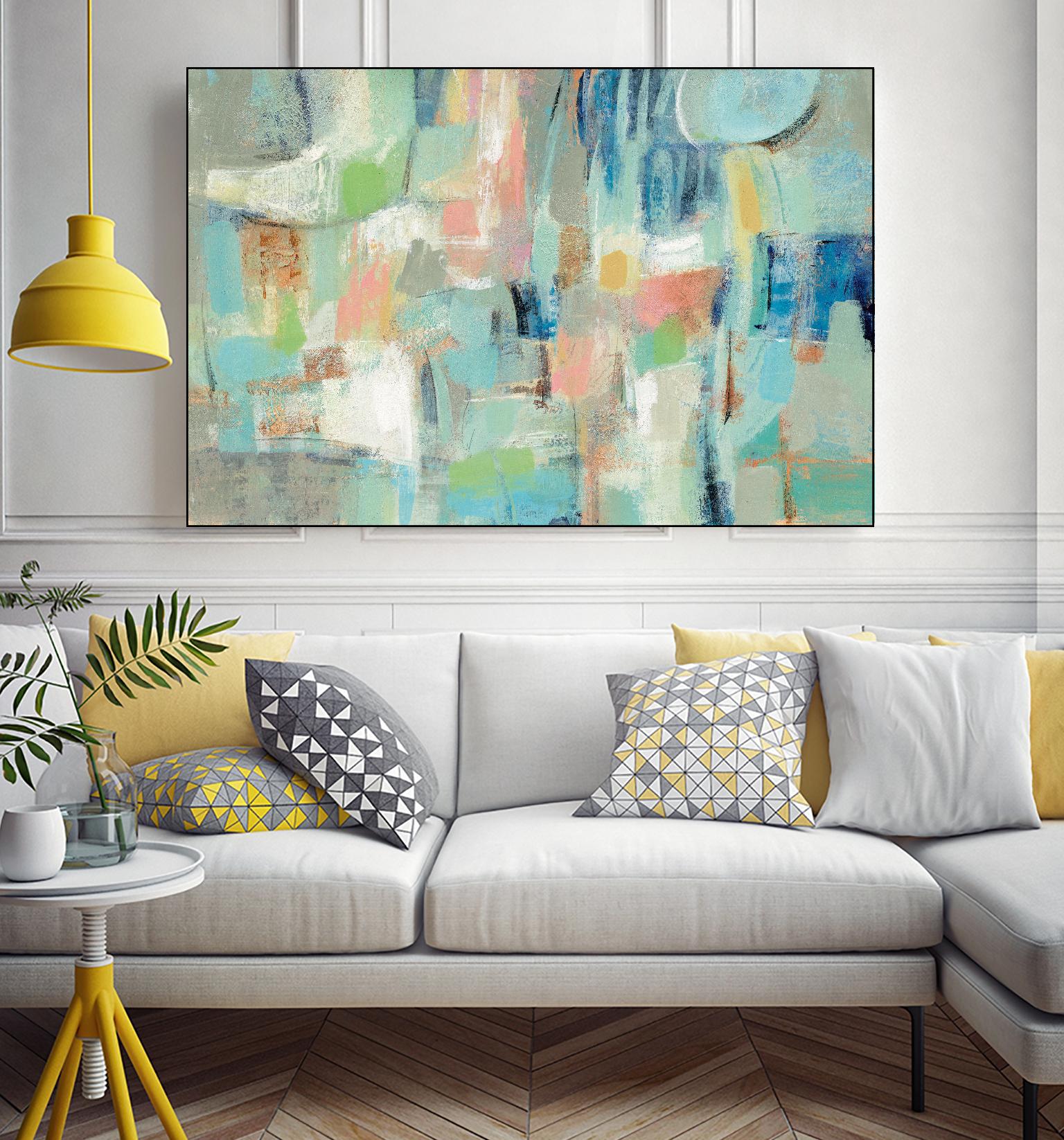 Morning Breeze by Silvia Vassileva on GIANT ART - pink abstract