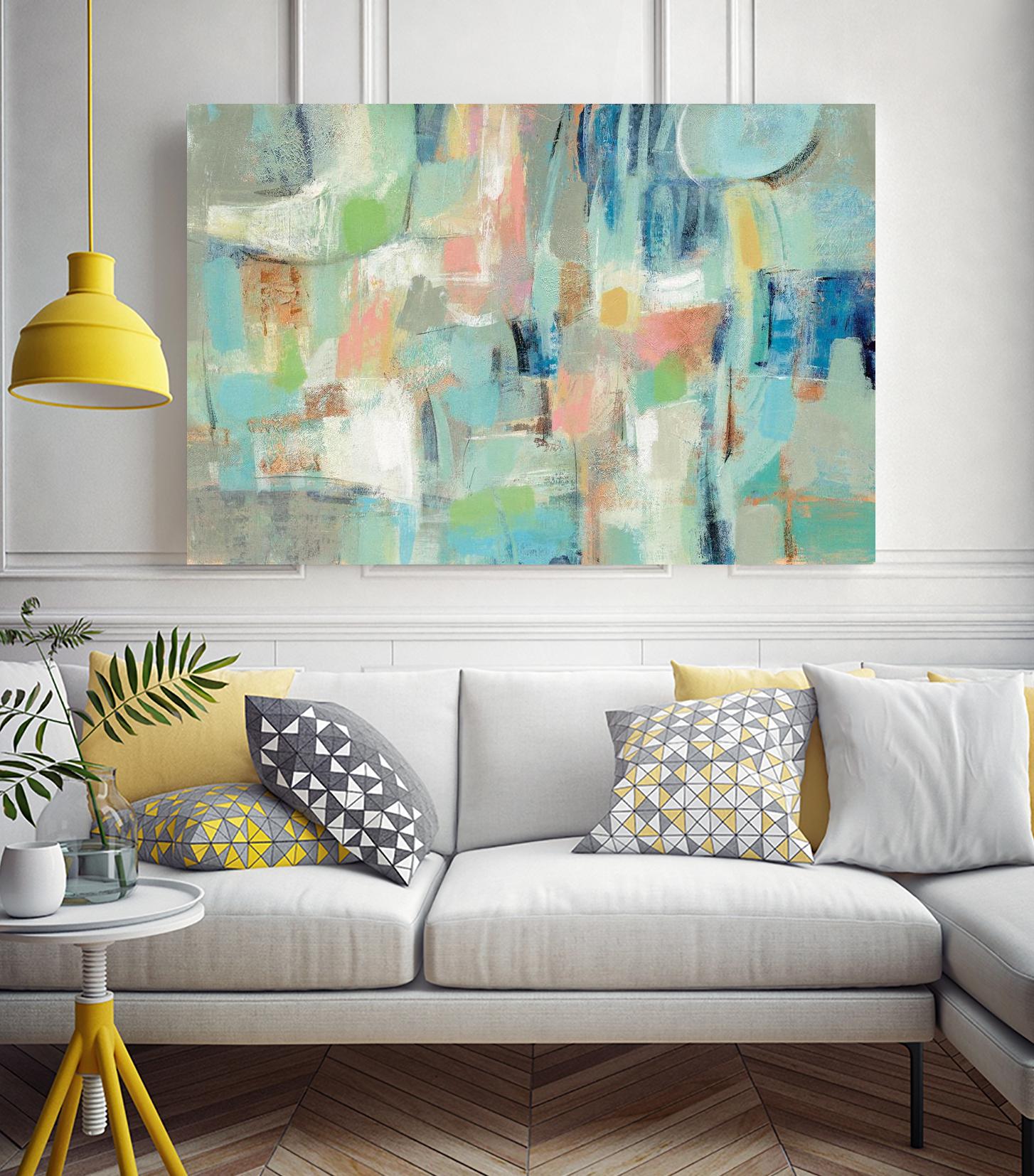 Morning Breeze by Silvia Vassileva on GIANT ART - pink abstract