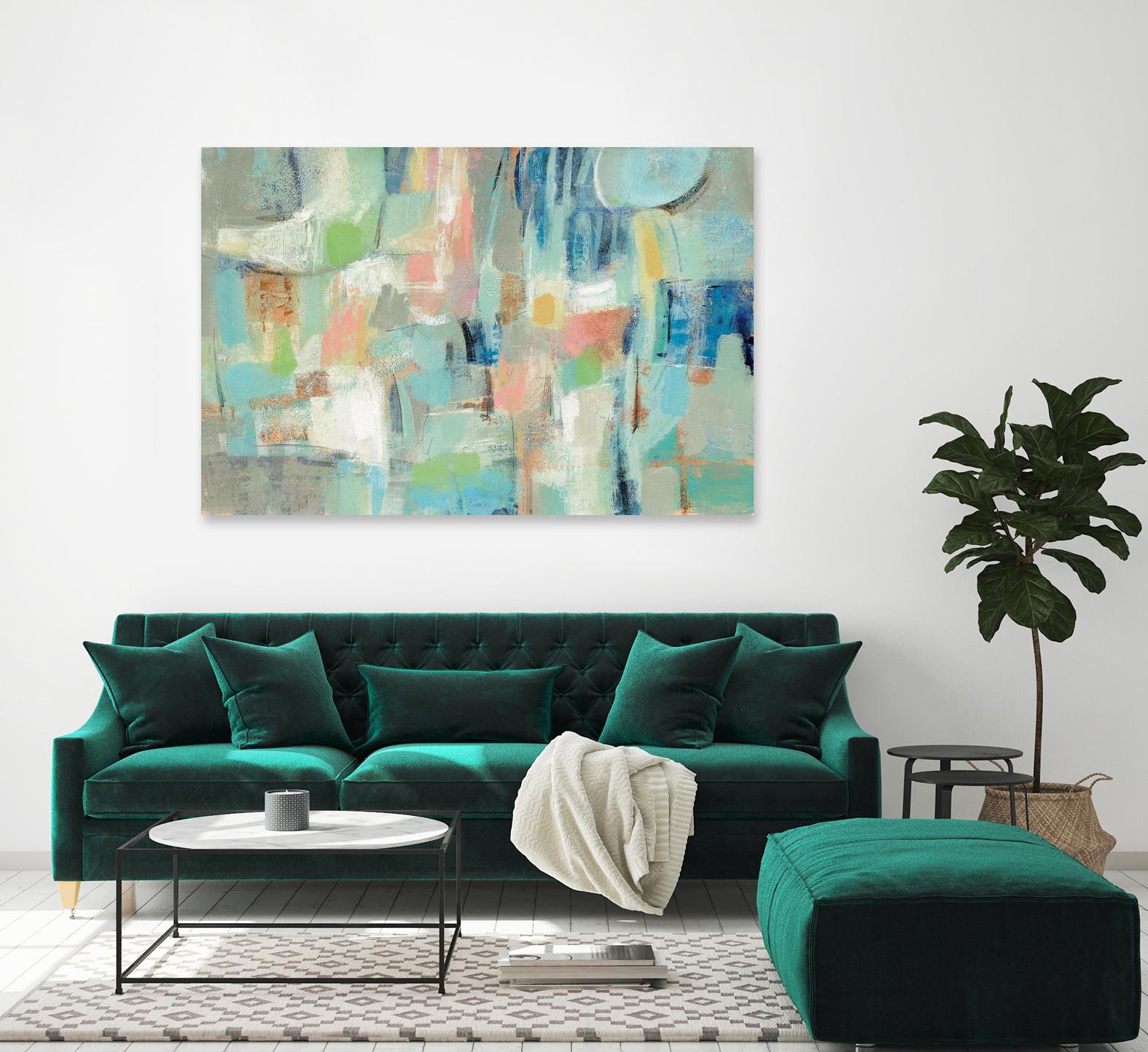 Morning Breeze by Silvia Vassileva on GIANT ART - pink abstract