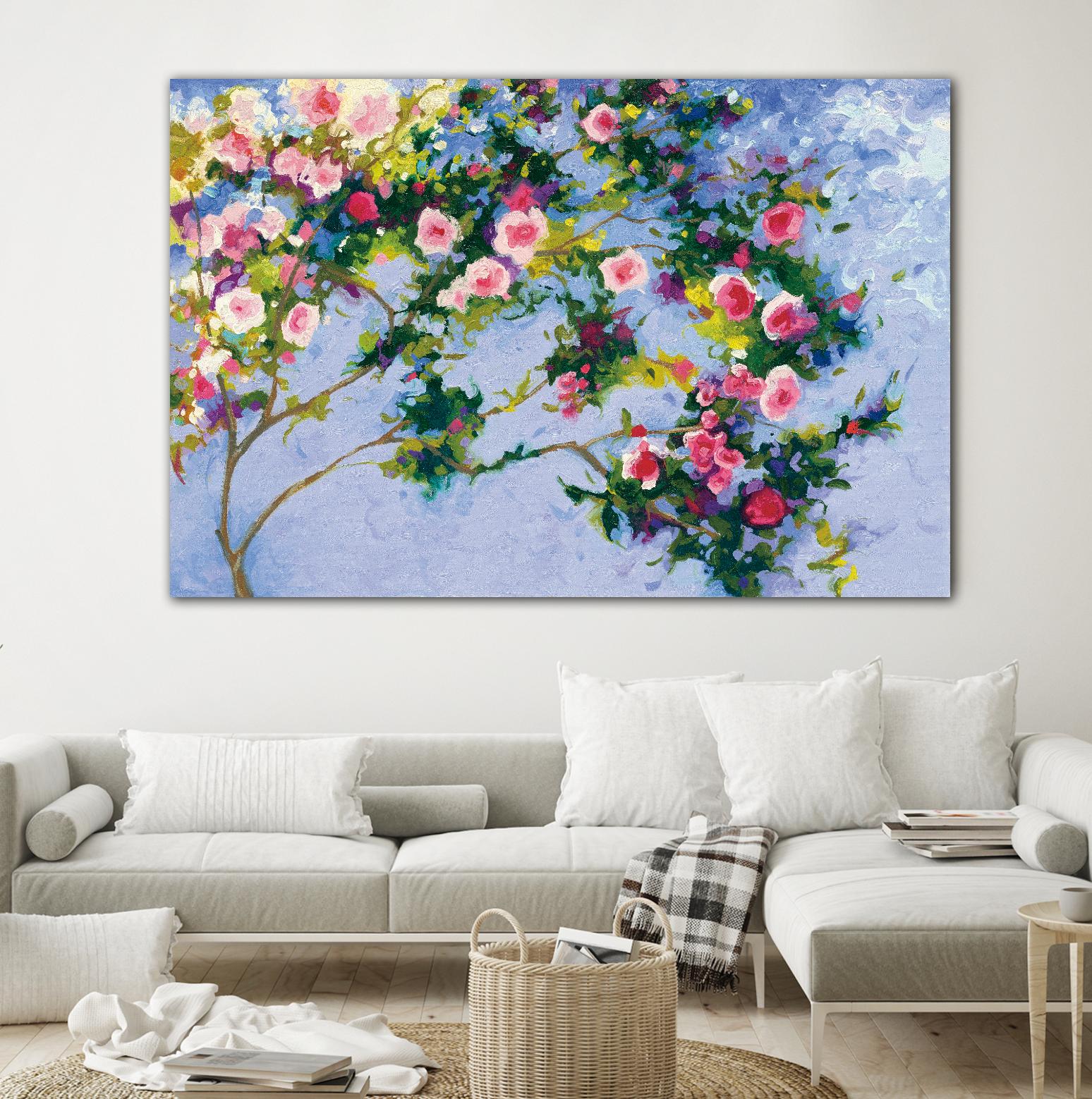 Inspiration Monet by Shirley Novak on GIANT ART - pink floral