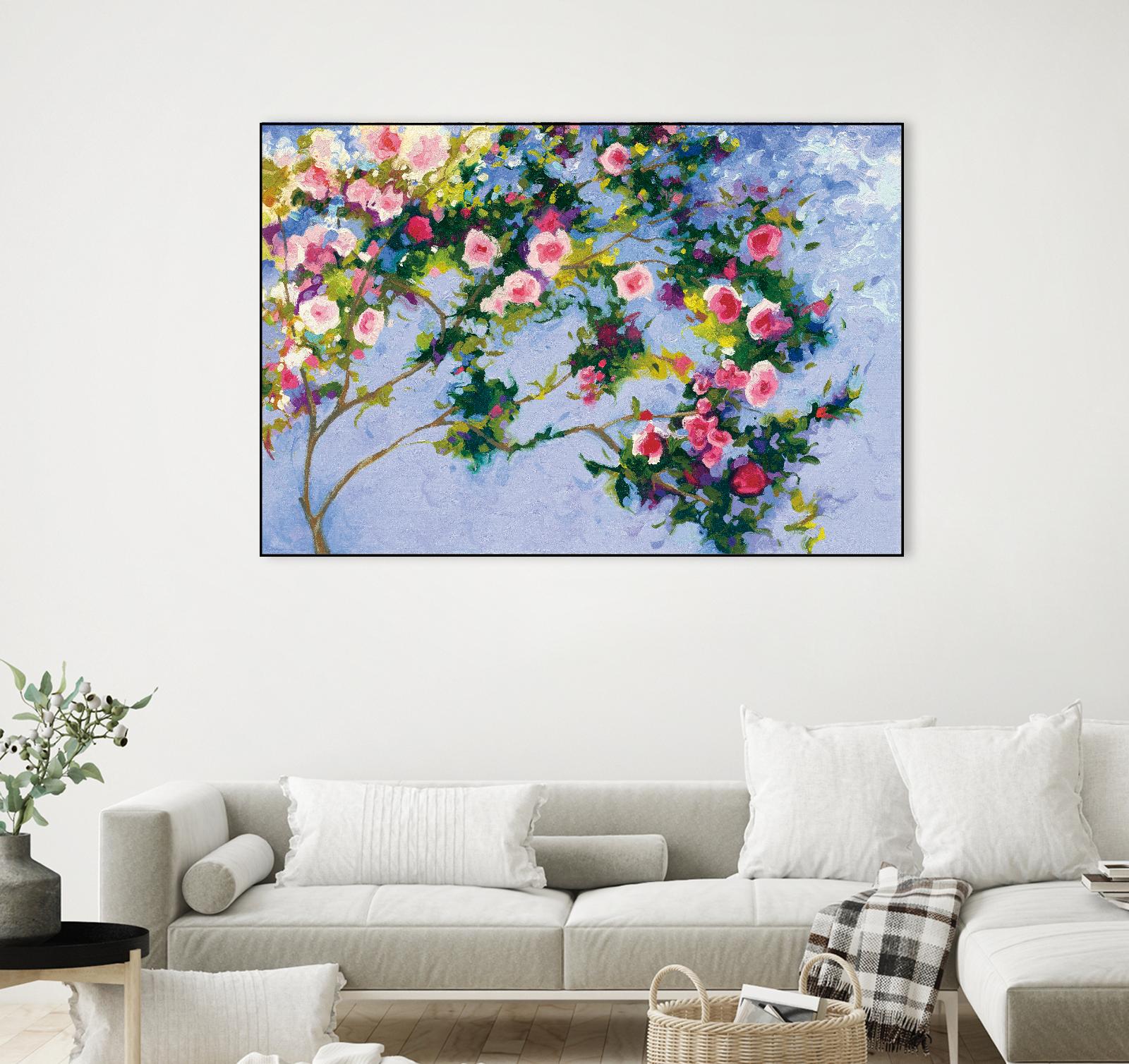 Inspiration Monet by Shirley Novak on GIANT ART - pink floral