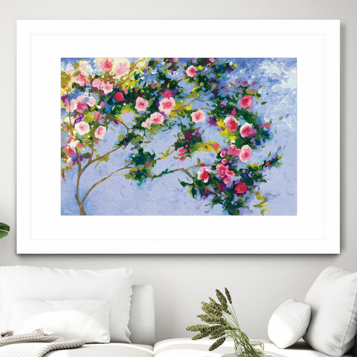 Inspiration Monet by Shirley Novak on GIANT ART - pink floral