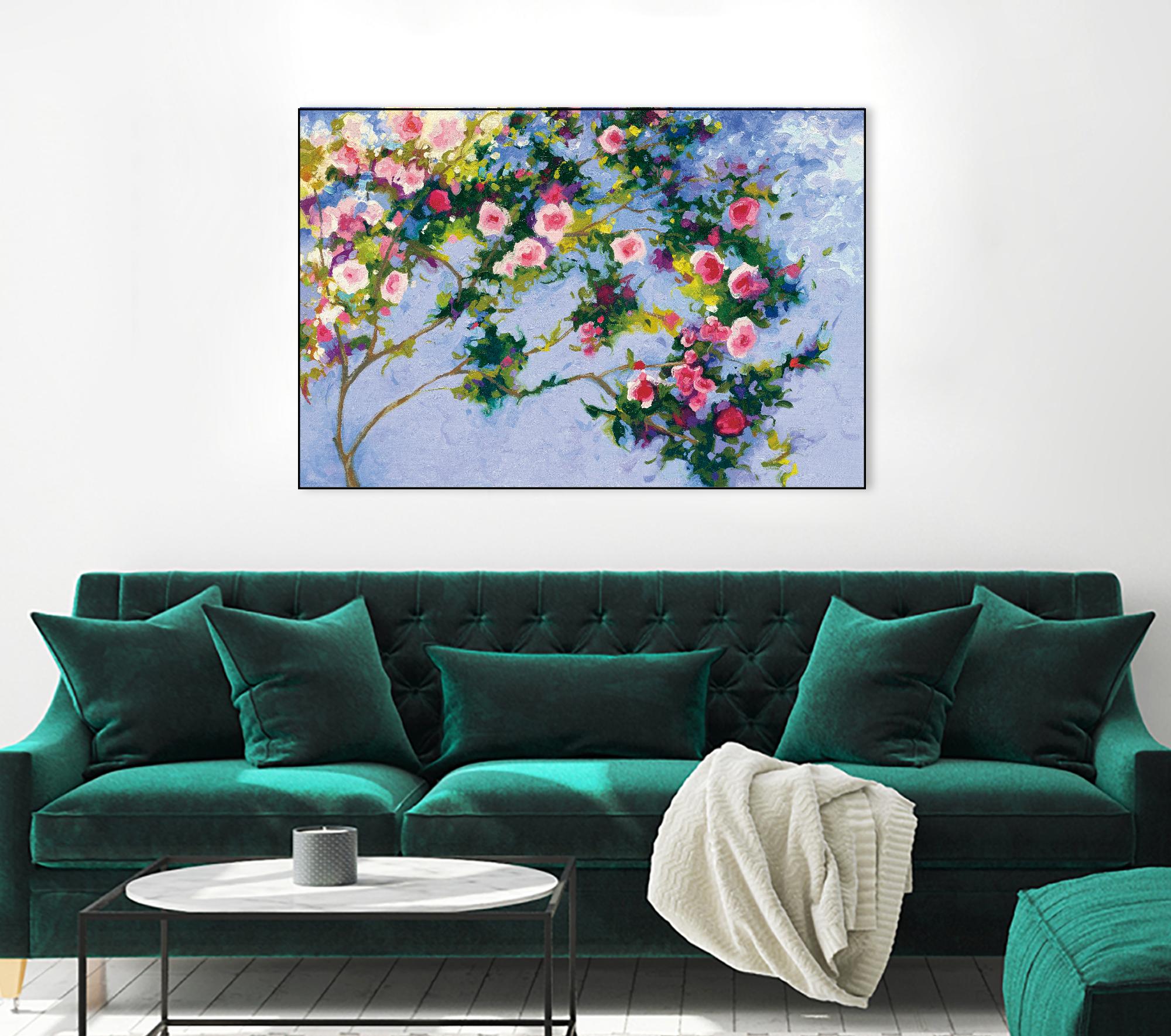 Inspiration Monet by Shirley Novak on GIANT ART - pink floral