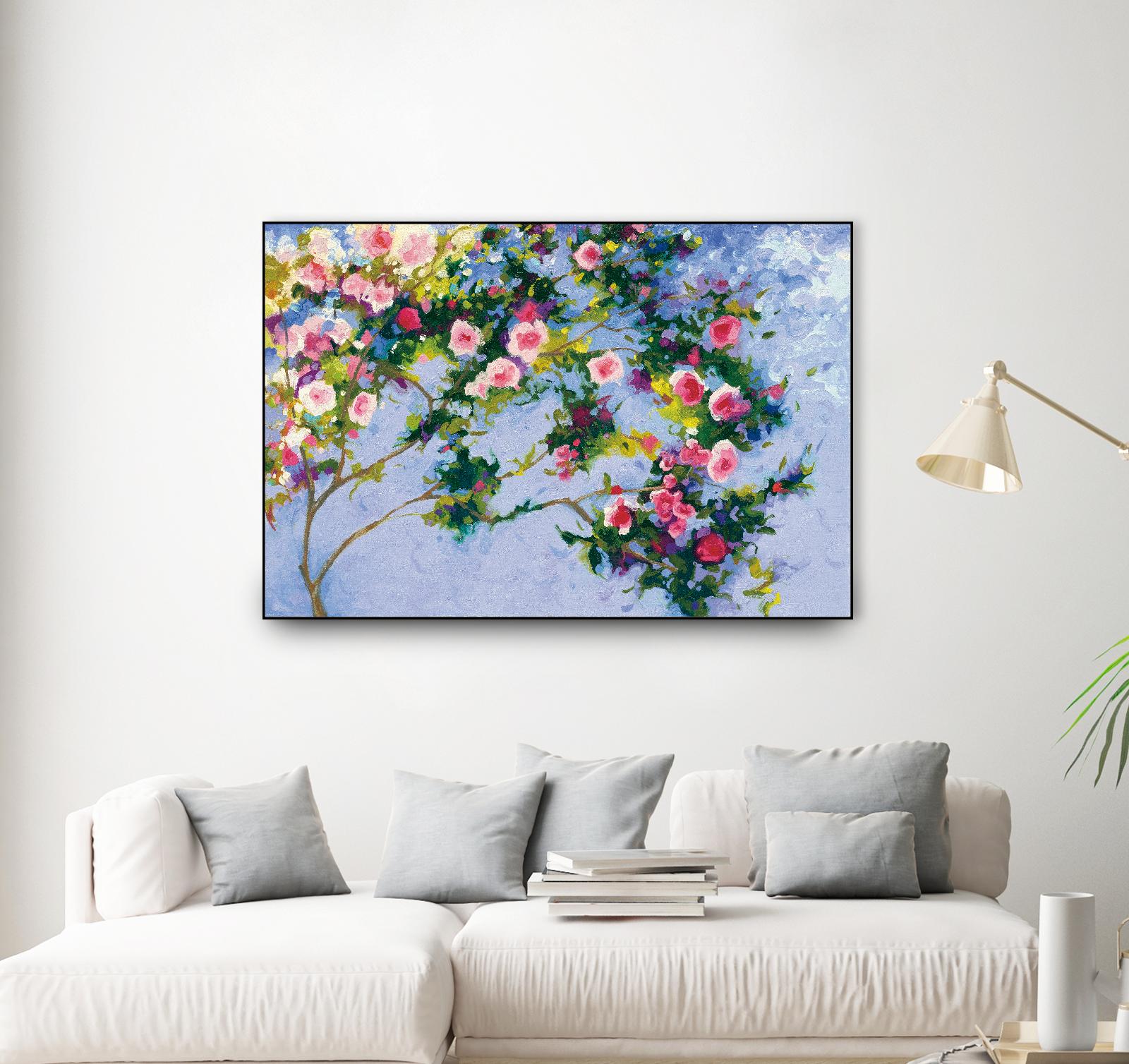 Inspiration Monet by Shirley Novak on GIANT ART - pink floral
