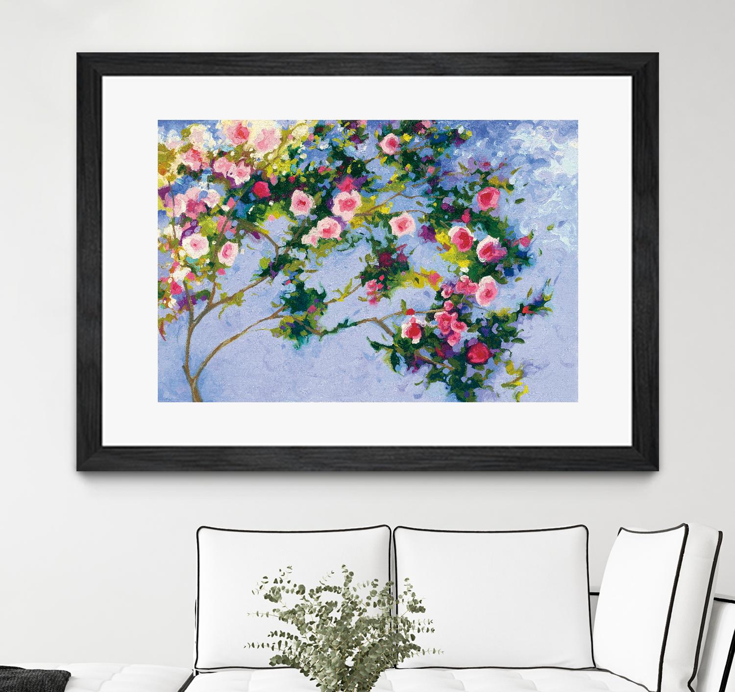 Inspiration Monet by Shirley Novak on GIANT ART - pink floral