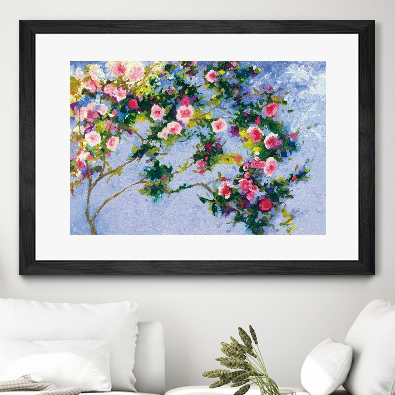 Inspiration Monet by Shirley Novak on GIANT ART - pink floral