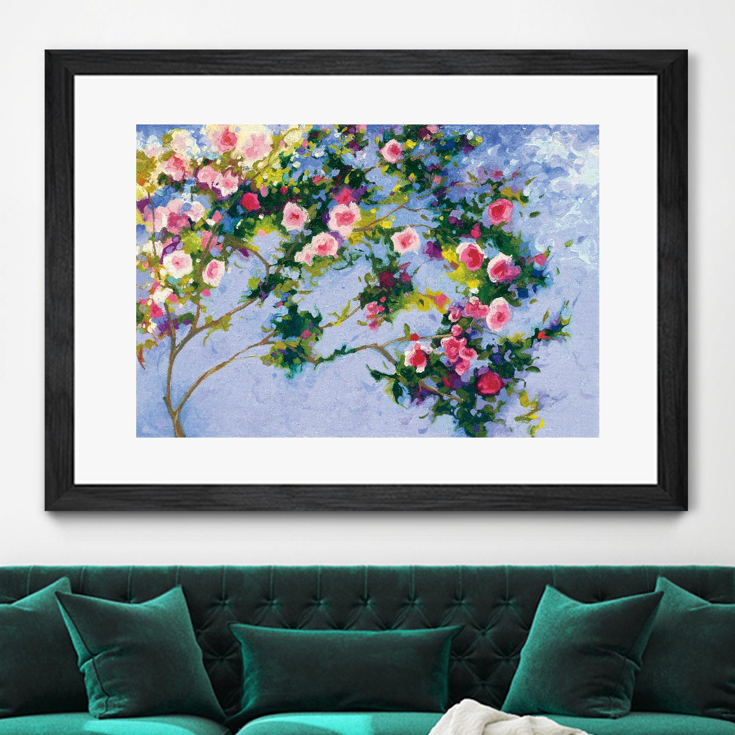 Inspiration Monet by Shirley Novak on GIANT ART - pink floral