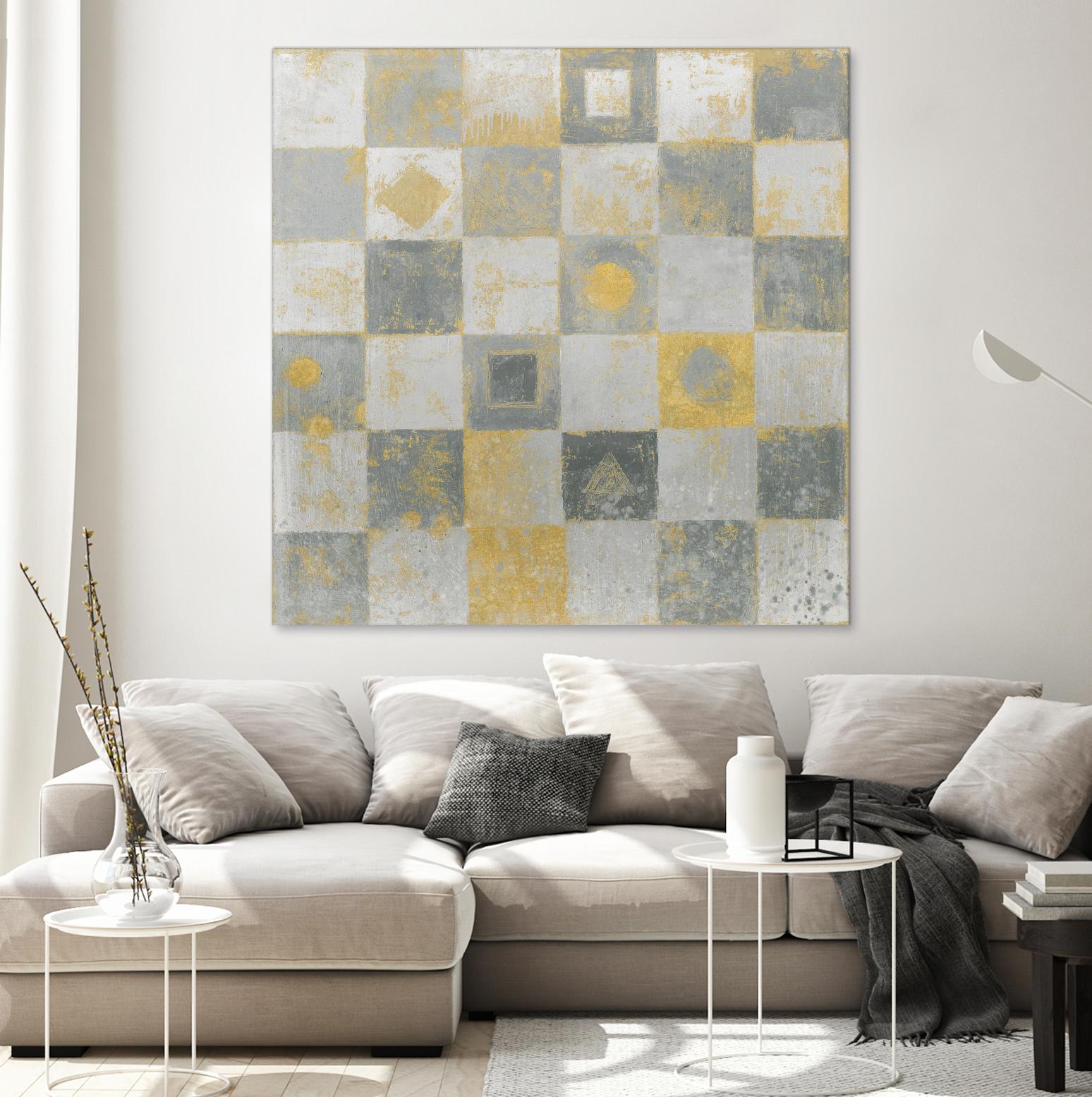Neutrality Abstract Gold by James Wiens on GIANT ART - grey abstract