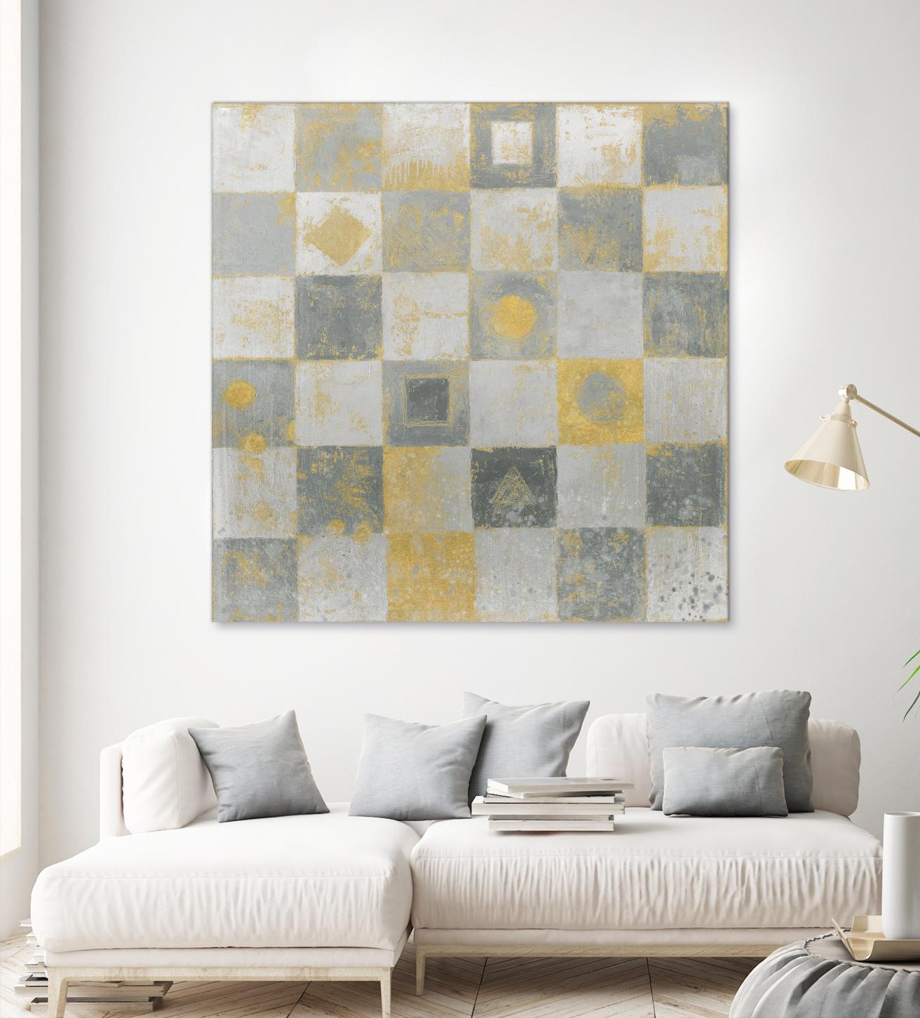 Neutrality Abstract Gold by James Wiens on GIANT ART - grey abstract