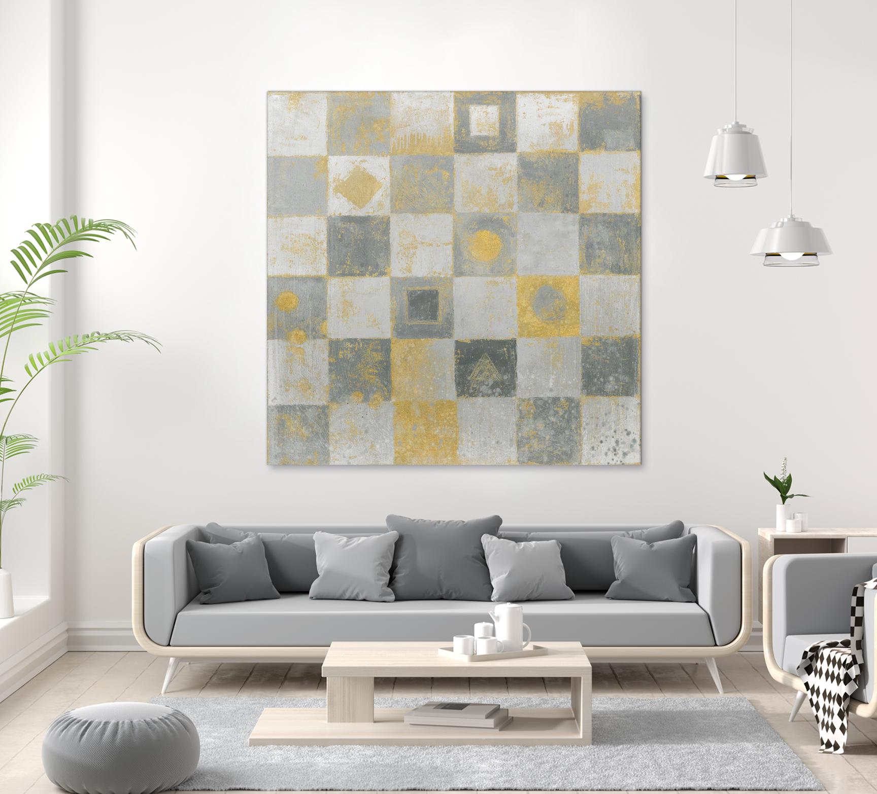 Neutrality Abstract Gold by James Wiens on GIANT ART - grey abstract