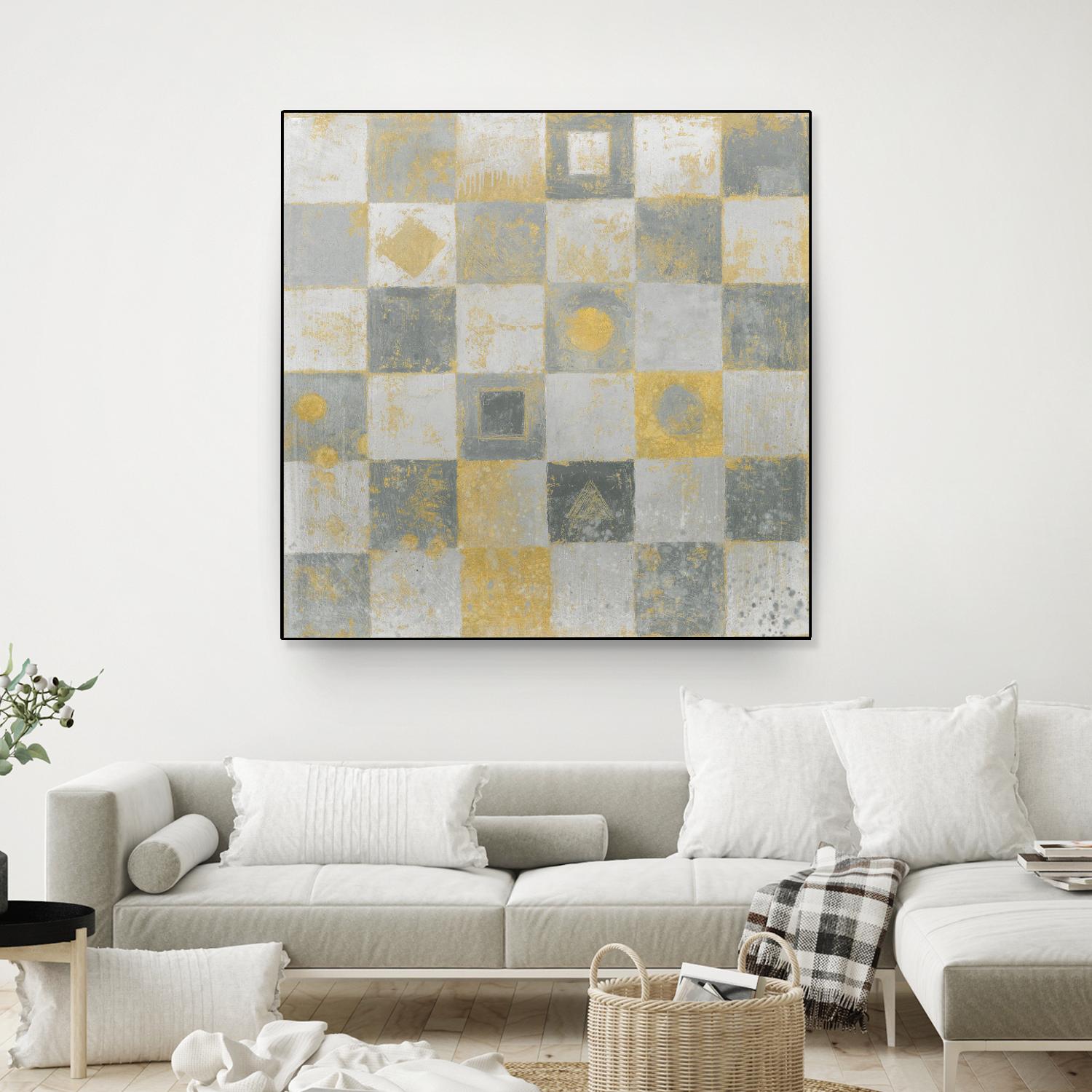 Neutrality Abstract Gold by James Wiens on GIANT ART - grey abstract
