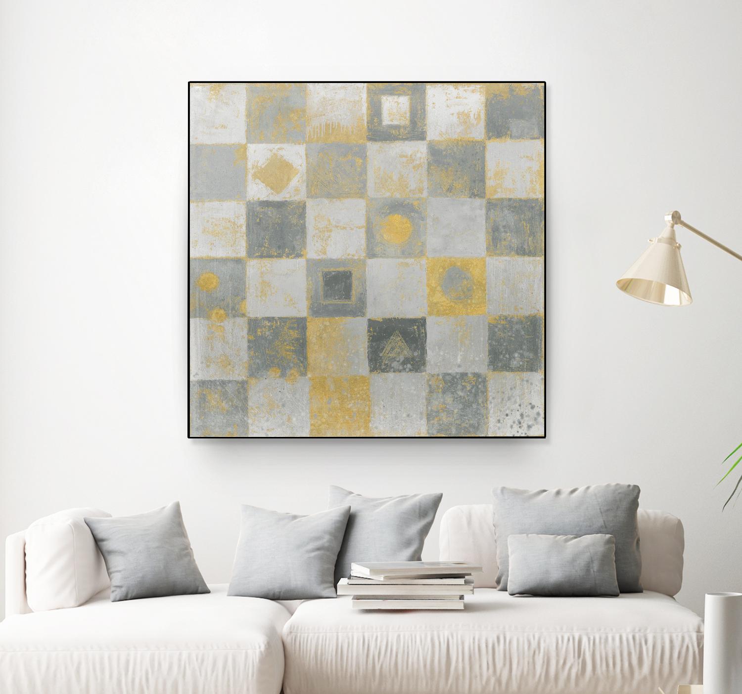 Neutrality Abstract Gold by James Wiens on GIANT ART - grey abstract