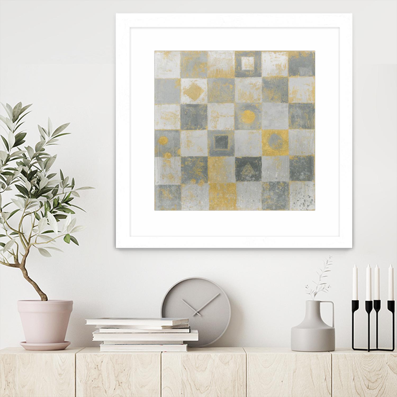 Neutrality Abstract Gold by James Wiens on GIANT ART - grey abstract