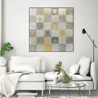 Neutrality Abstract Gold by James Wiens on GIANT ART - grey abstract