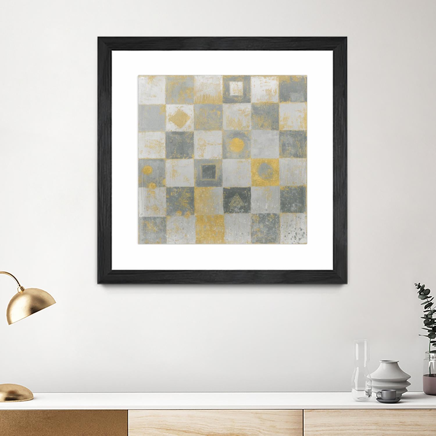 Neutrality Abstract Gold by James Wiens on GIANT ART - grey abstract