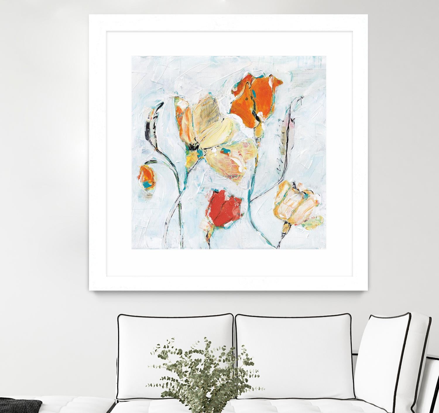 The Sanctuary II by Kellie Day on GIANT ART - red floral