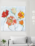 The Sanctuary III by Kellie Day on GIANT ART - red floral