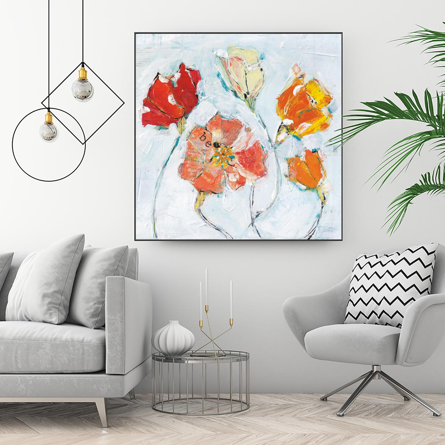 The Sanctuary III by Kellie Day on GIANT ART - red floral