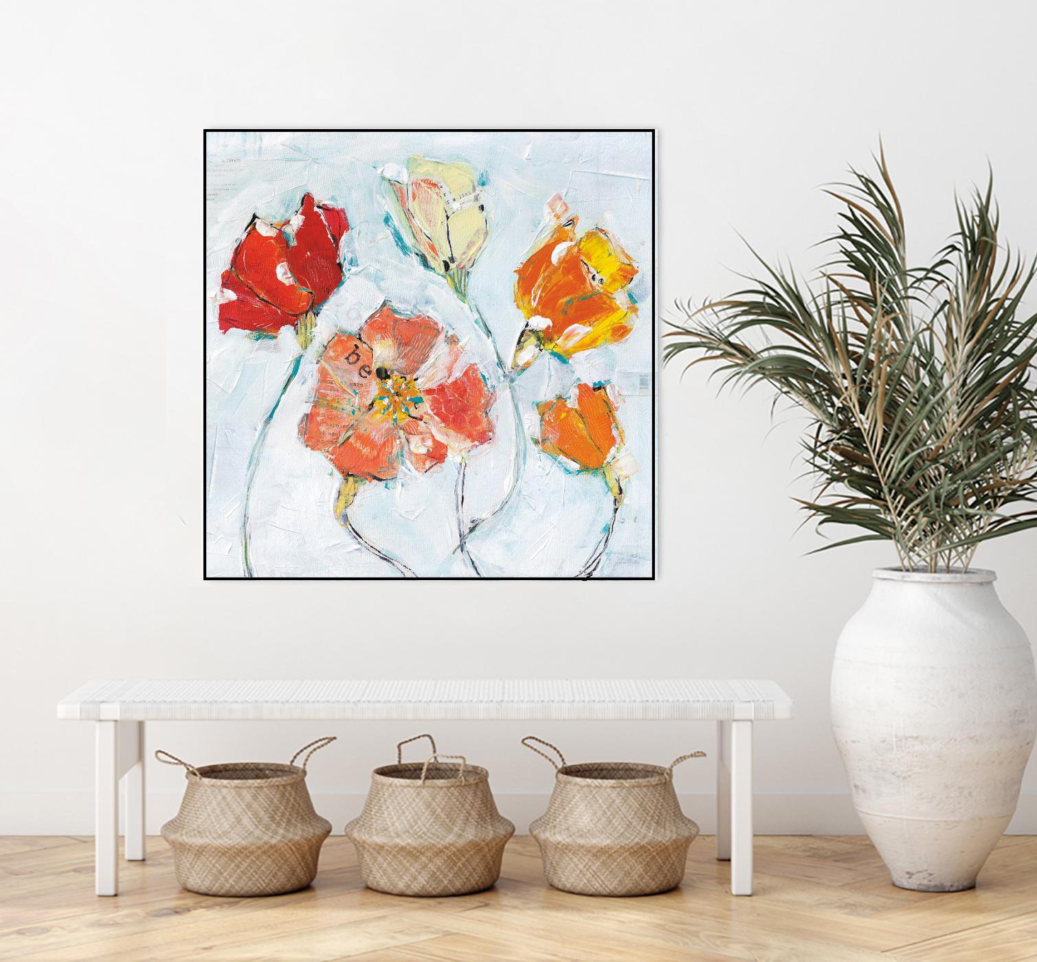 The Sanctuary III by Kellie Day on GIANT ART - red floral