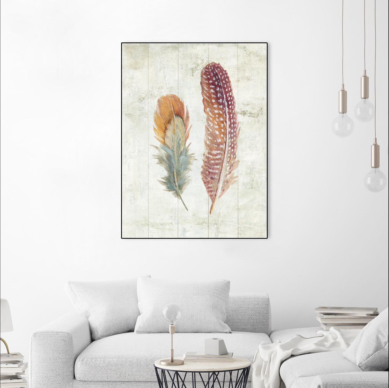 Natural Flora XI Bold Feathers by Danhui Nai on GIANT ART - beige contemporary