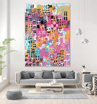 City Lights Crop by Melissa Averinos on GIANT ART - blue abstract