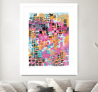 City Lights Crop by Melissa Averinos on GIANT ART - blue abstract