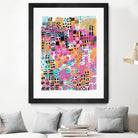 City Lights Crop by Melissa Averinos on GIANT ART - blue abstract
