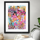 City Lights Crop by Melissa Averinos on GIANT ART - blue abstract