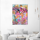 City Lights Crop by Melissa Averinos on GIANT ART - blue abstract