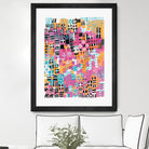 City Lights Crop by Melissa Averinos on GIANT ART - blue abstract