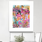 City Lights Crop by Melissa Averinos on GIANT ART - blue abstract