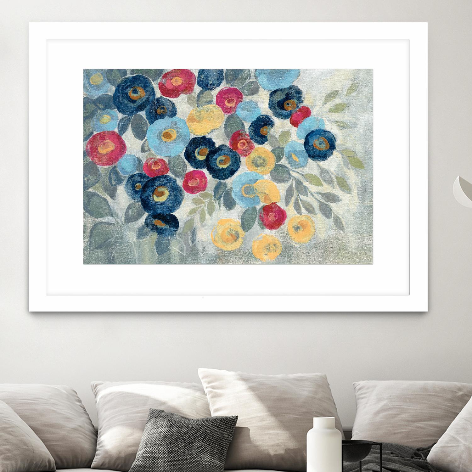 Winter Flowers I by Silvia Vassileva on GIANT ART - pink floral