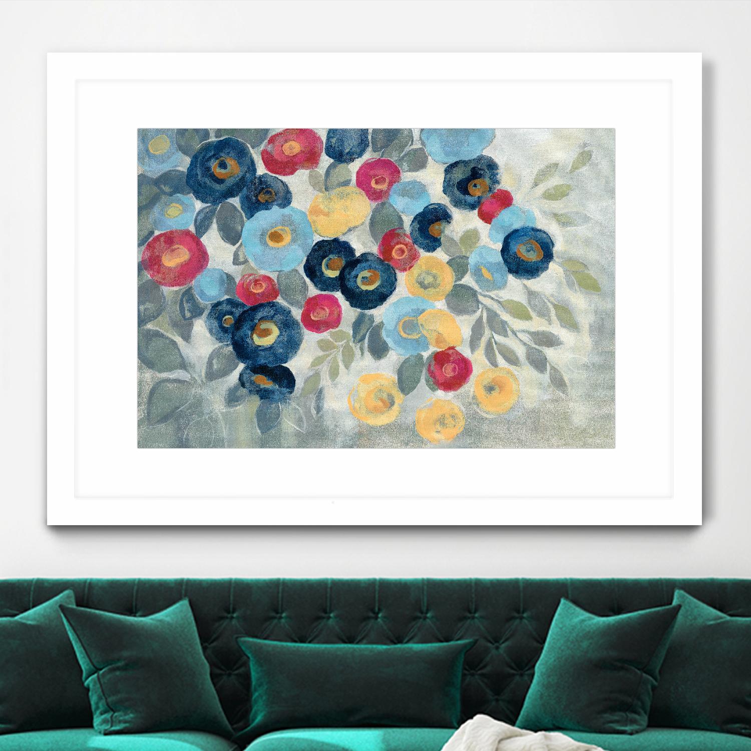 Winter Flowers I by Silvia Vassileva on GIANT ART - pink floral