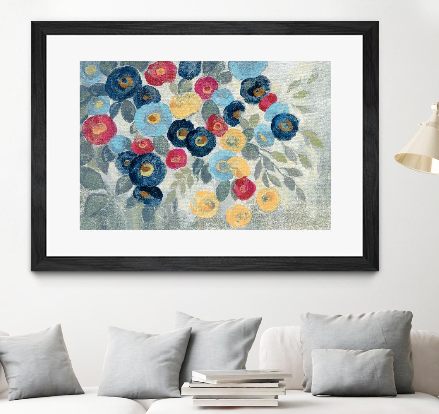 Winter Flowers I by Silvia Vassileva on GIANT ART - pink floral