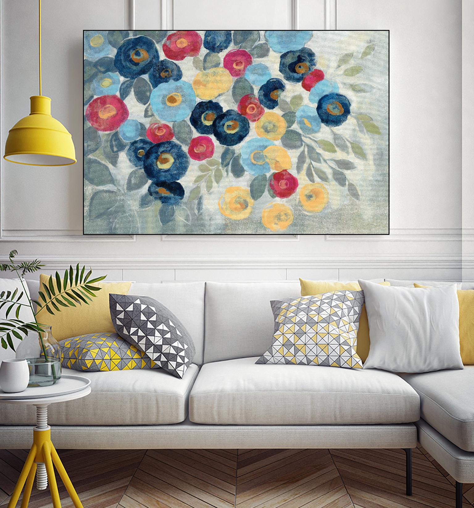 Winter Flowers I by Silvia Vassileva on GIANT ART - pink floral