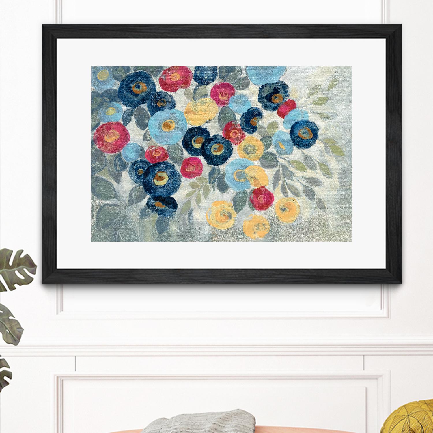 Winter Flowers I by Silvia Vassileva on GIANT ART - pink floral