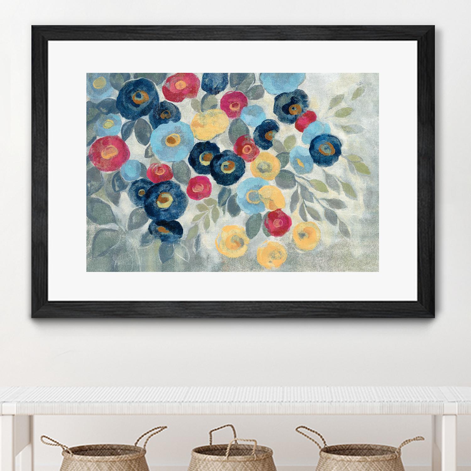 Winter Flowers I by Silvia Vassileva on GIANT ART - pink floral